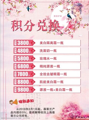 美容积分海报