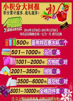 积分换购宣传单